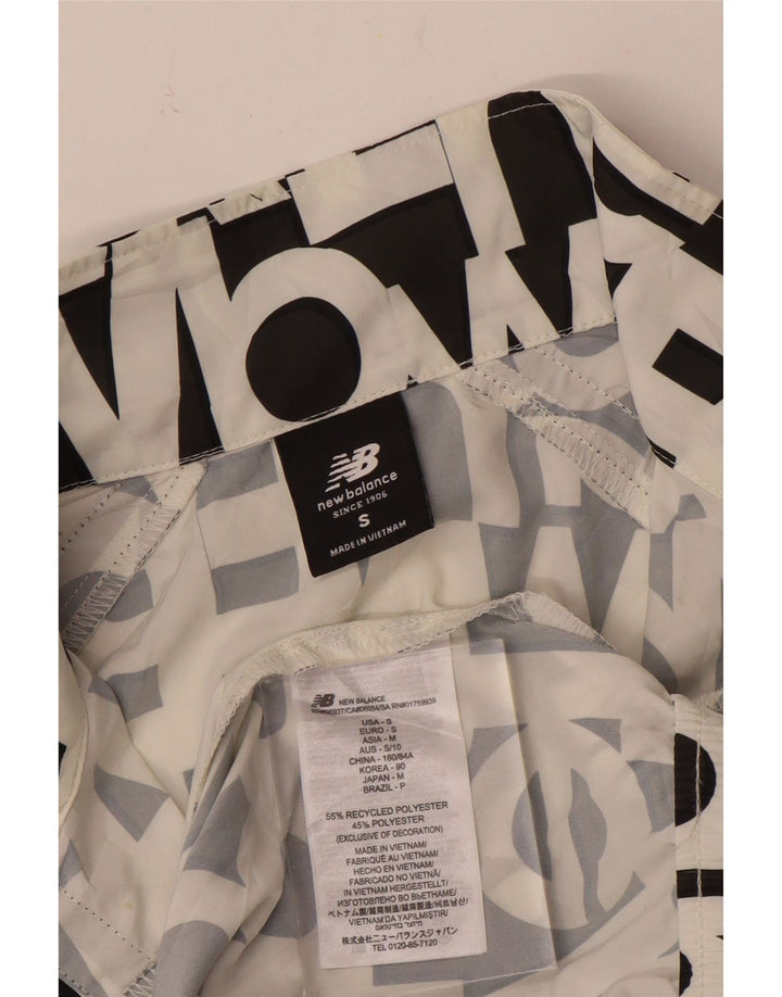 Giacca bomber oversize grafica da donna New Balance UK 10 piccola bianca