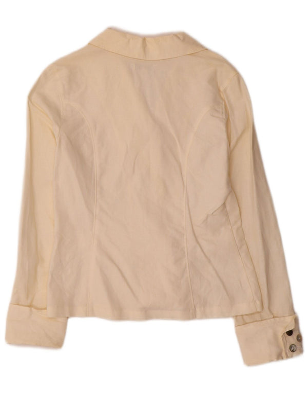 Giacca blazer a 3 bottoni Kookai per ragazze 11-12 anni in lino bianco sporco