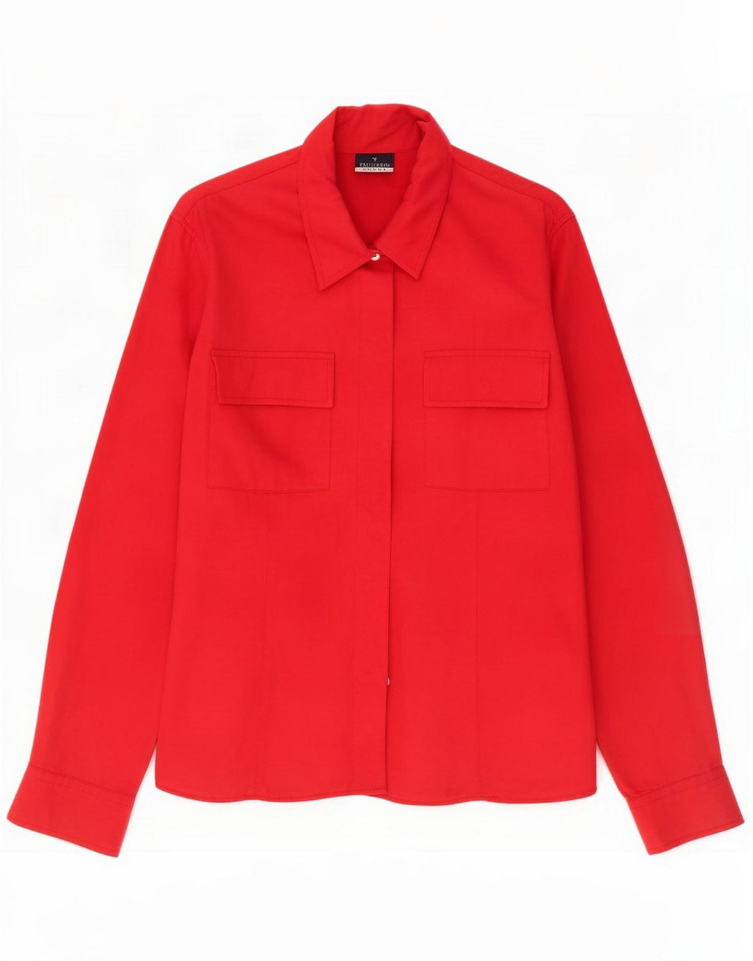Camicia Donna Trussardi UK 16 Large Rossa In Viscosa