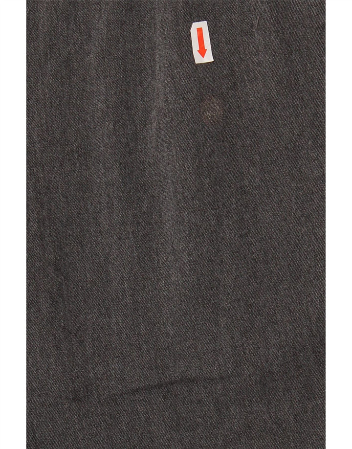 Pantaloni da abito corto a vita alta da donna Zara medi W28 L25 poliestere grigio