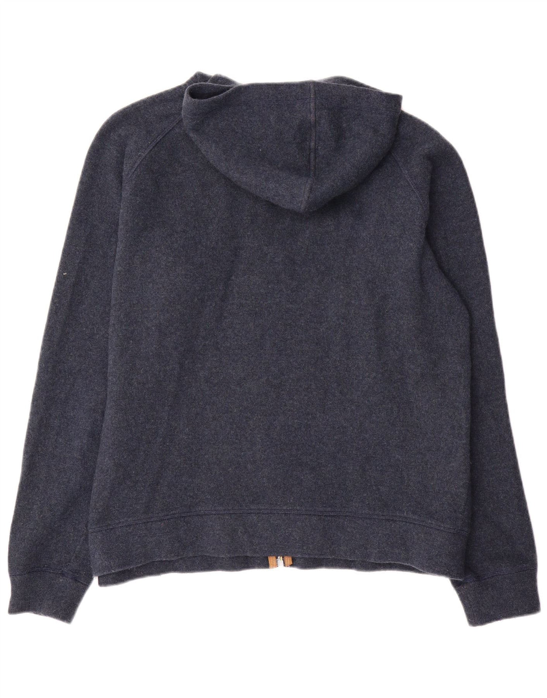 Maglione con cappuccio e zip grafica da uomo Woolrich 2XL in lana blu navy