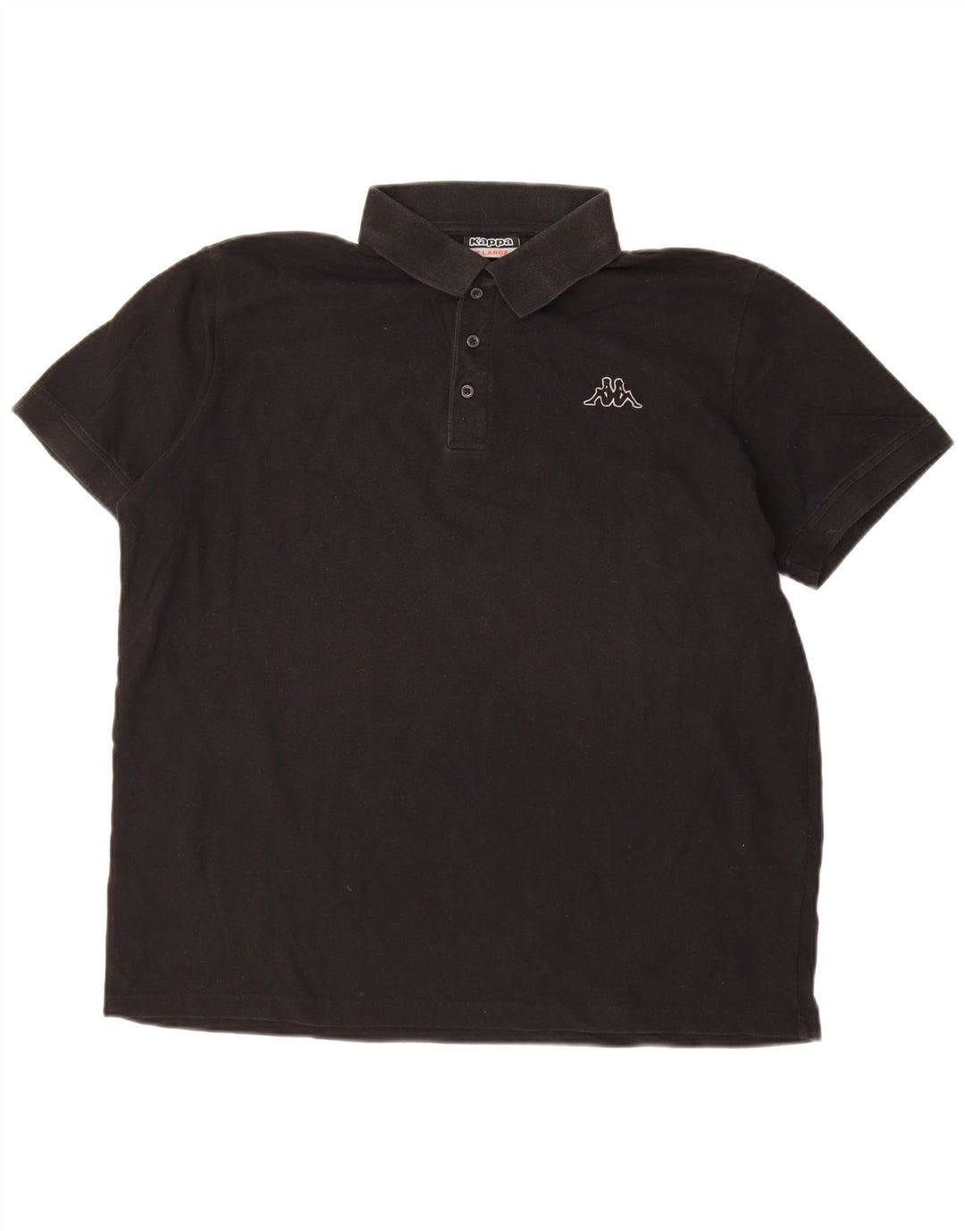 Polo KAPPA da uomo XL in cotone nero