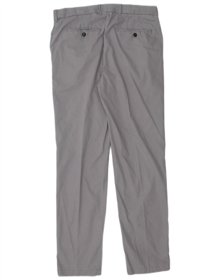 Pantaloni chino vestibilità regolare Marks & Spencer da uomo blu Harbour W34 L33 grigi