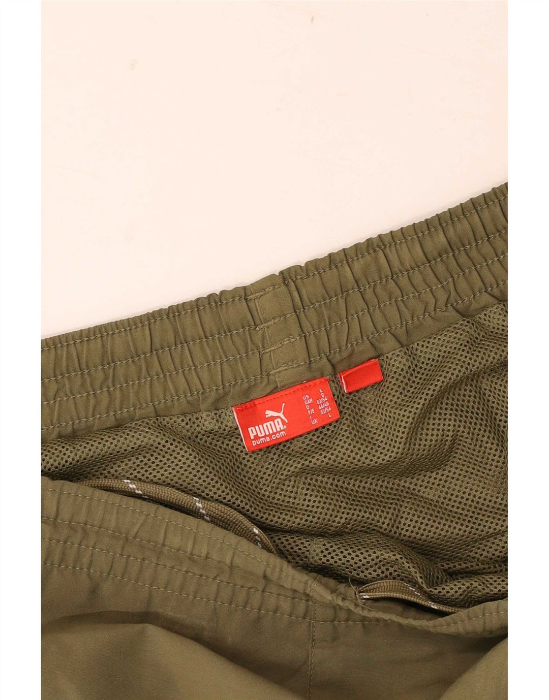 Pantaloncini sportivi Puma da uomo grandi color kaki