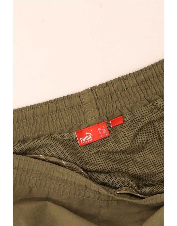 Pantaloncini sportivi Puma da uomo grandi color kaki