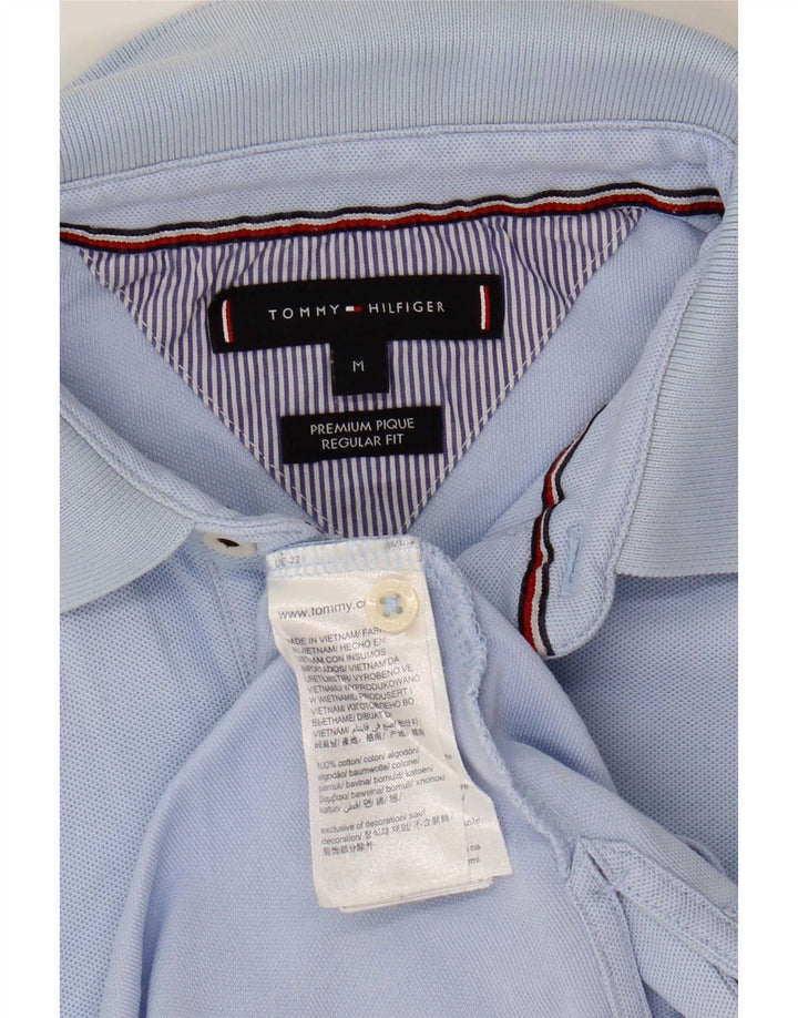 Polo da uomo vestibilità regolare Tommy Hilfiger in cotone blu medio