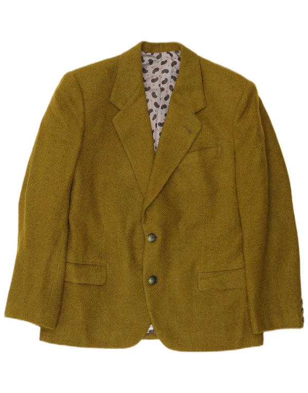 Vintage Mens 2 Button Blazer Jacket UK 38 Medium Green