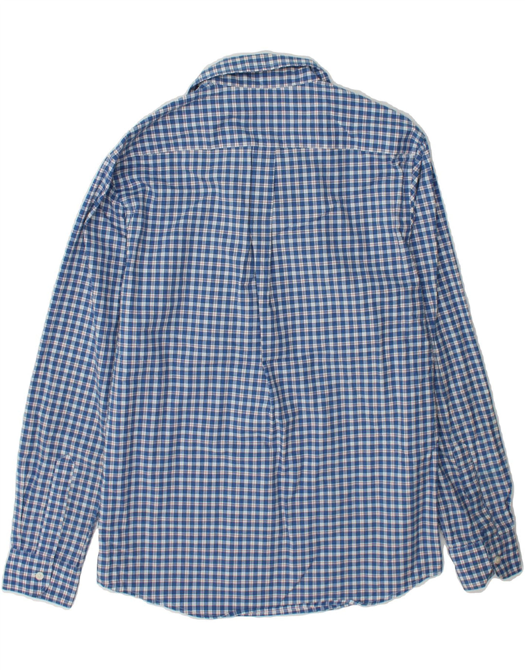 DOCKERS Mens Shirt Medium Blue Check Cotton Vintage Dockers and Second-Hand Dockers from Messina Hembry 
