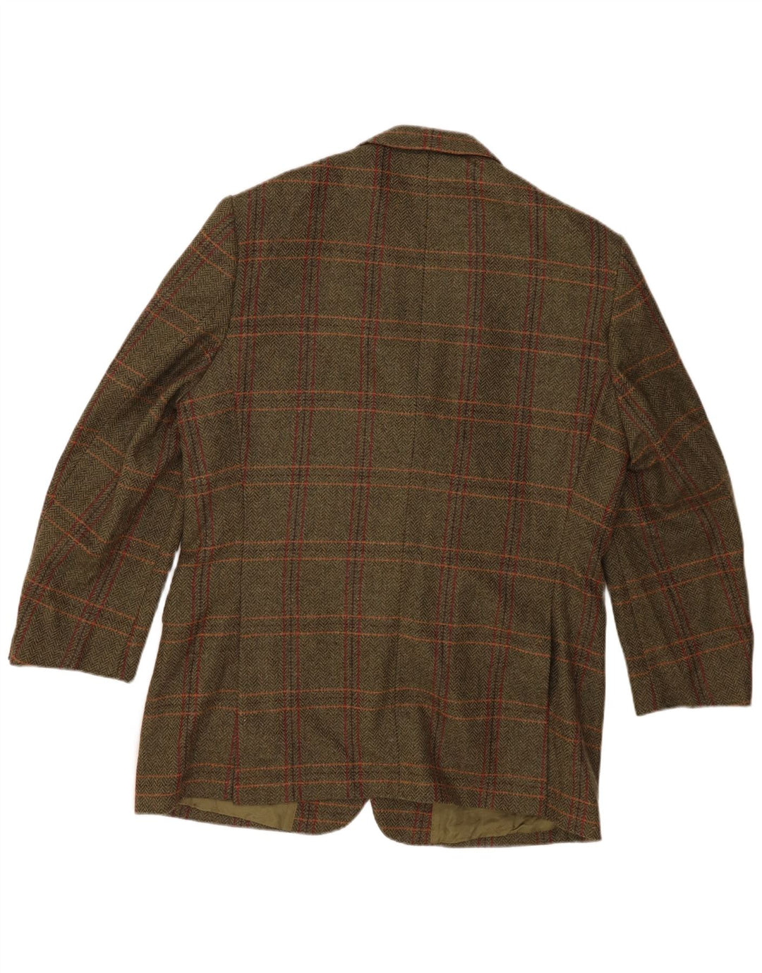 Giacca blazer da uomo a 3 bottoni John Hanly&Co Ltd IT 54 2XL a quadri kaki