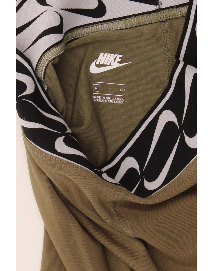 NIKE Womens Graphic Leggings UK 8 Small  Green Cotton Vintage Nike and Second-Hand Nike from Messina Hembry 