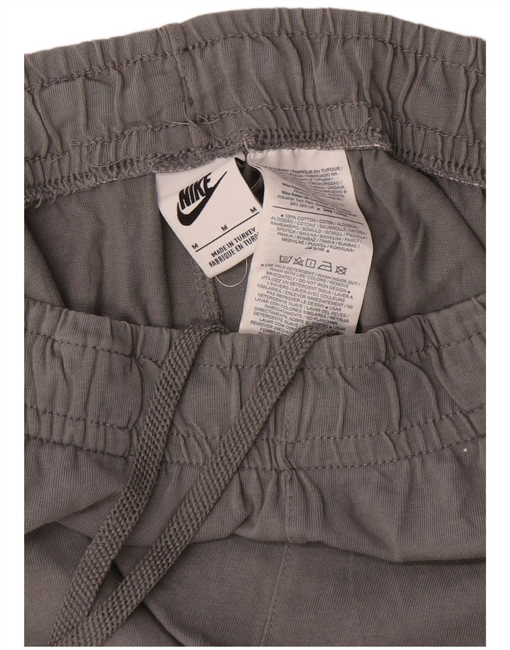 Pantaloncini sportivi Nike da uomo in cotone grigio medio