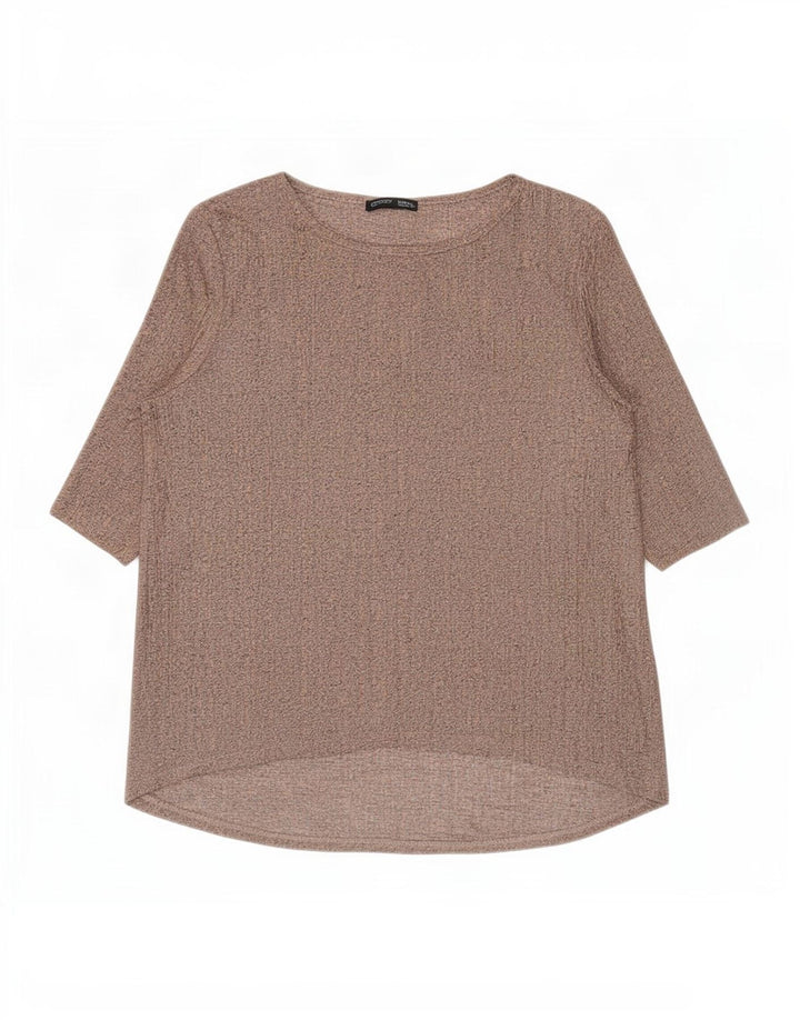 Top Zara Donna Manica 3/4 UK 10 Small Rosa