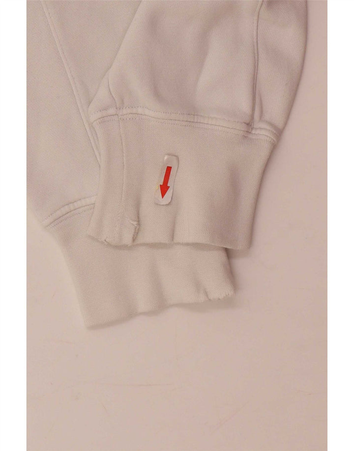Felpa con cappuccio grafica Jordan da uomo di colore bianco medio