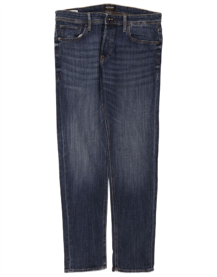 Jack & Jones Uomo Mike Slim Jeans W34 L32 Blu