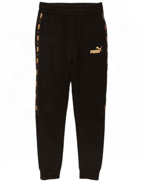 Pantaloni da tuta con grafica da donna Puma Joggers UK 12 Medium Black Cotton