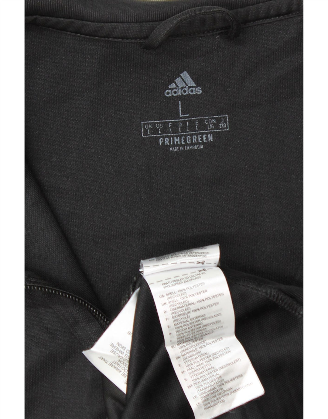 Giacca da tuta da uomo Adidas Aeroready, grande, in poliestere nero