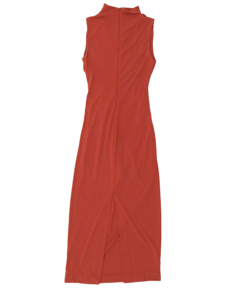 Vestito lungo senza maniche da donna Zara UK 10 piccolo rosso