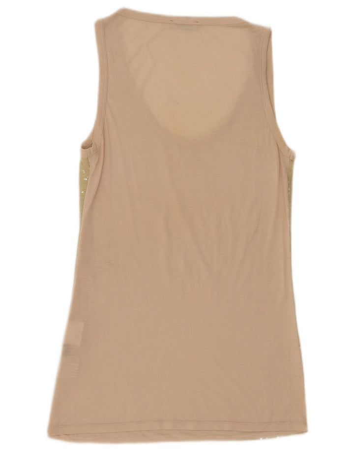 Abito a tunica senza maniche da donna Max & Co. UK 8 Piccolo beige screziato
