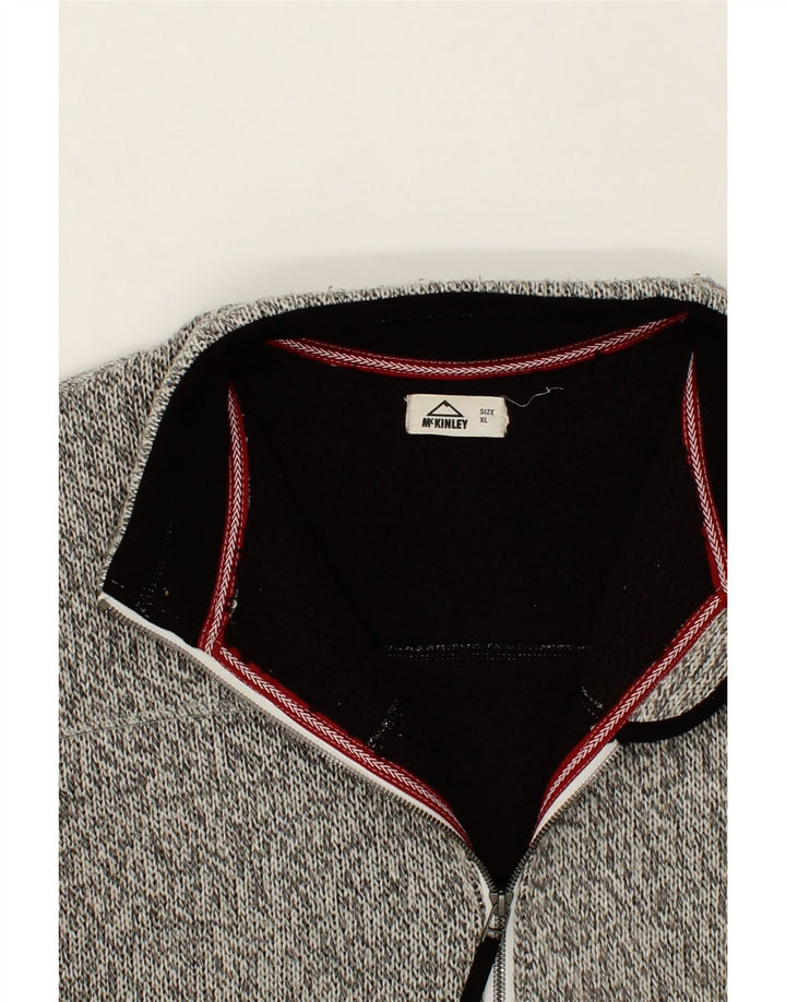 MCKINLEY Mens Tracksuit Top Jacket XL Grey Flecked Vintage McKinley and Second-Hand McKinley from Messina Hembry 