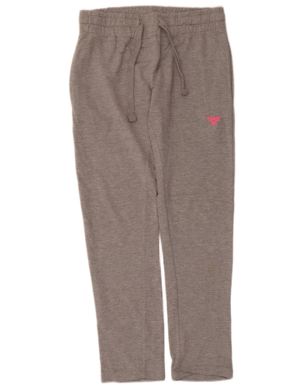 Pantaloni da tuta da donna Avirex UK 14 Poliestere screziato grigio medio