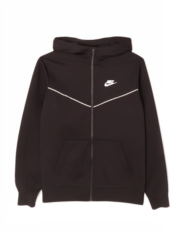 Felpa con cappuccio e zip Nike da ragazzo 13-14 anni XL Poliestere nero sportivo