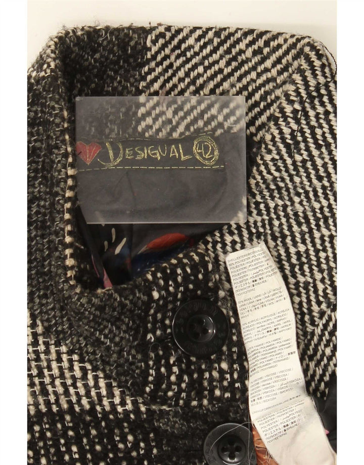 Cappotto da donna Desigual EU 42 Large Grey Floral Poliestere
