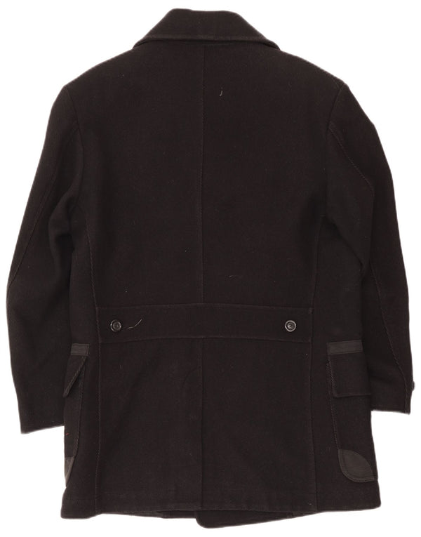 Cappotto doppiopetto da uomo Diesel UK 40 grande lana nera