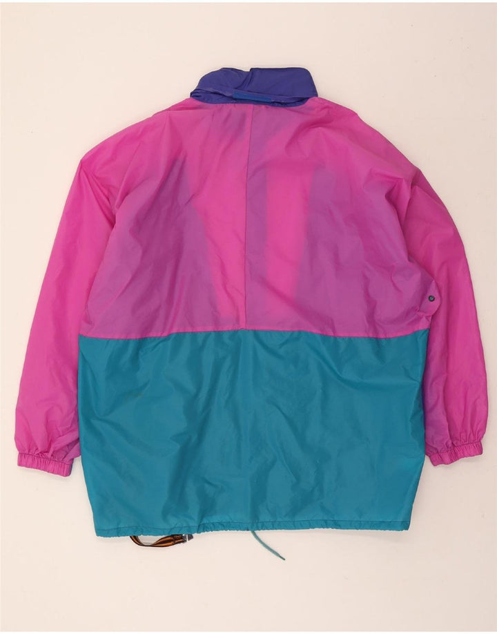 K-WAY Mens Rain Jacket UK 44 2XL Multicoloured Colourblock Nylon Vintage K-Way and Second-Hand K-Way from Messina Hembry 