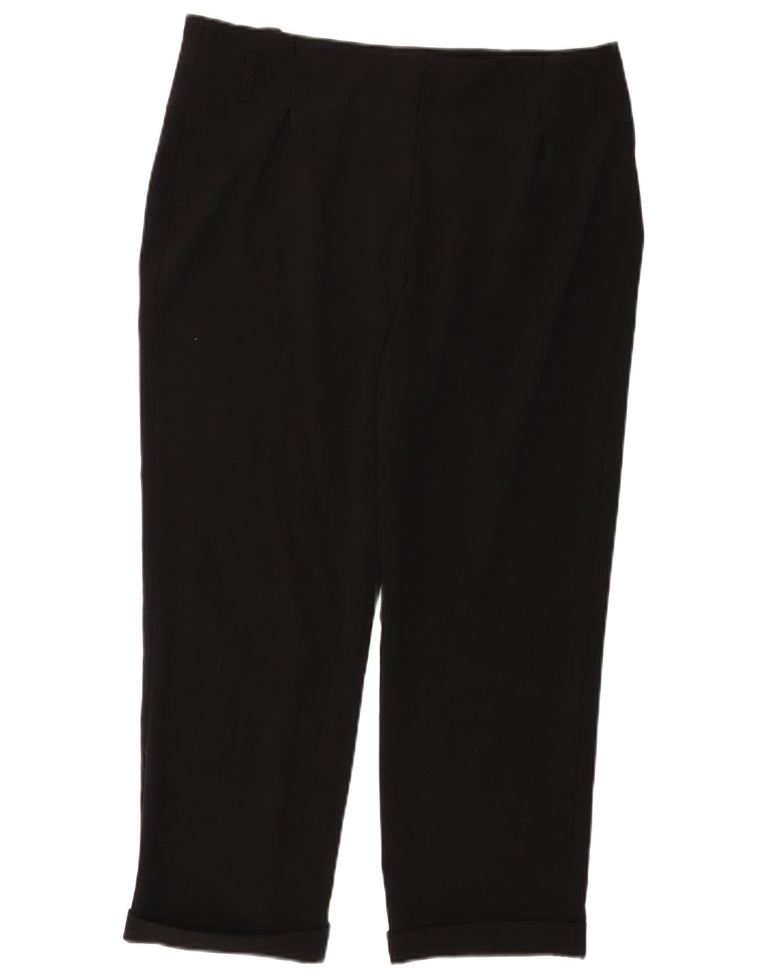 CALVIN KLEIN Pantaloni corti dritti da donna US 12 Large W36 L26 Neri