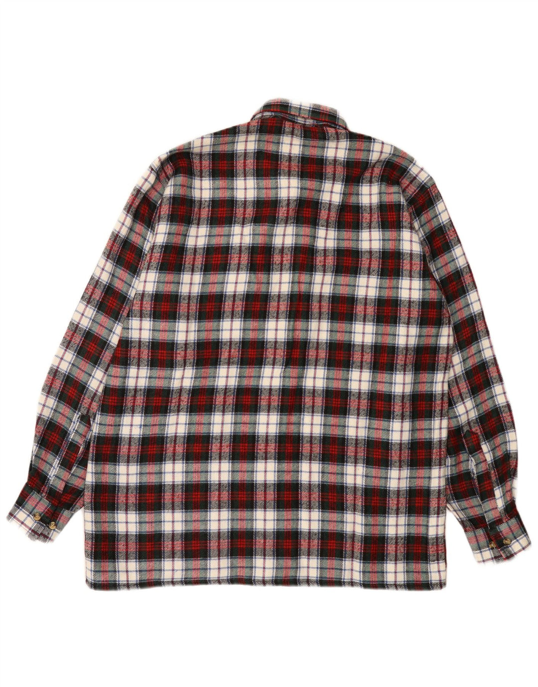 Camicia da uomo in flanella Follie, lana a quadri rossi grandi