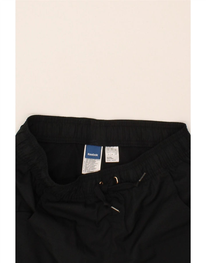 REEBOK Womens Bermuda Sport Shorts UK 14 Medium  Black Polyester Vintage Reebok and Second-Hand Reebok from Messina Hembry 