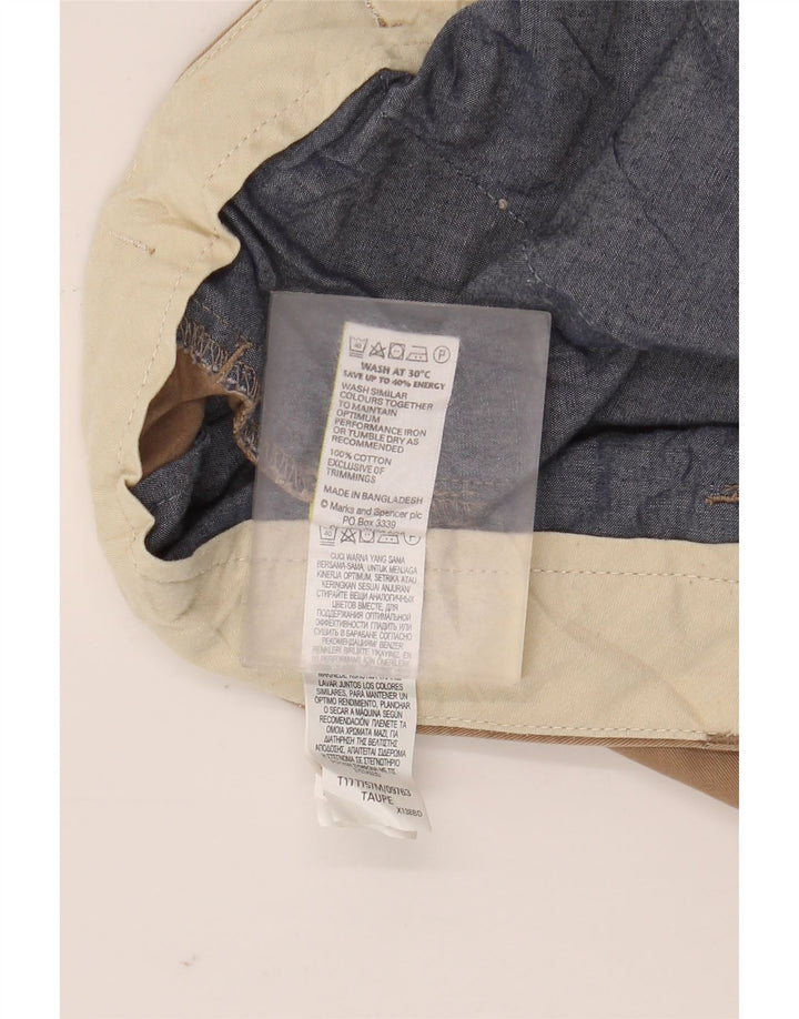 Pantaloncini chino da uomo Marks & Spencer W40 XL in cotone beige