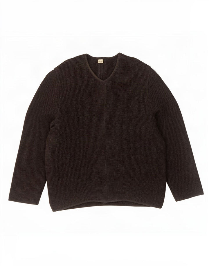 Maglione Gossl da uomo con scollo a V EU 54 XL lana nera