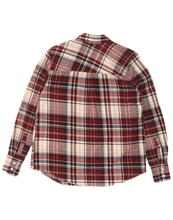 Camicia in flanella da donna Mustang EU 34 XS cotone scozzese bordeaux