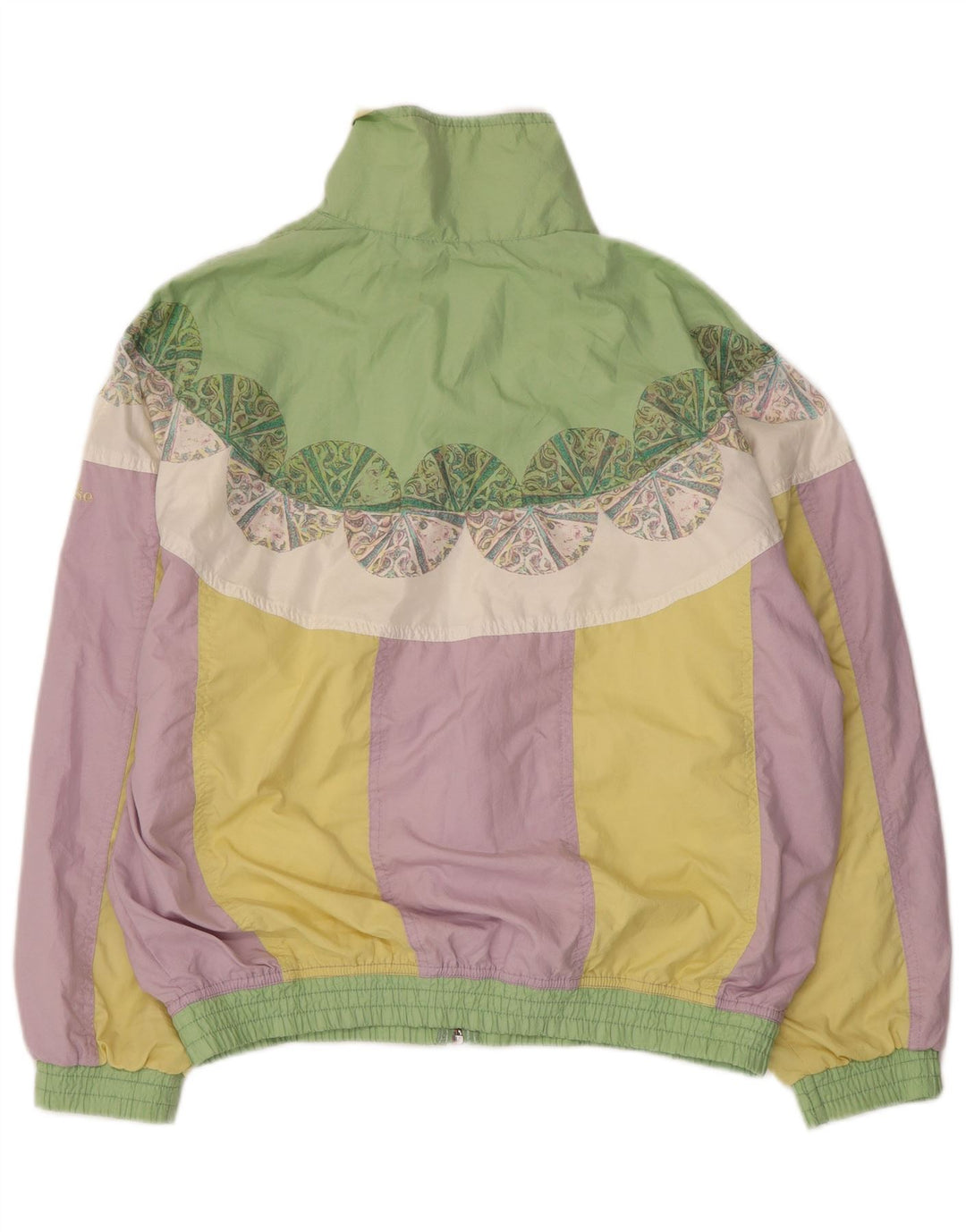 ELLESSE Giubbotto bomber oversize da donna UK 18 XL multicolore Colourblock