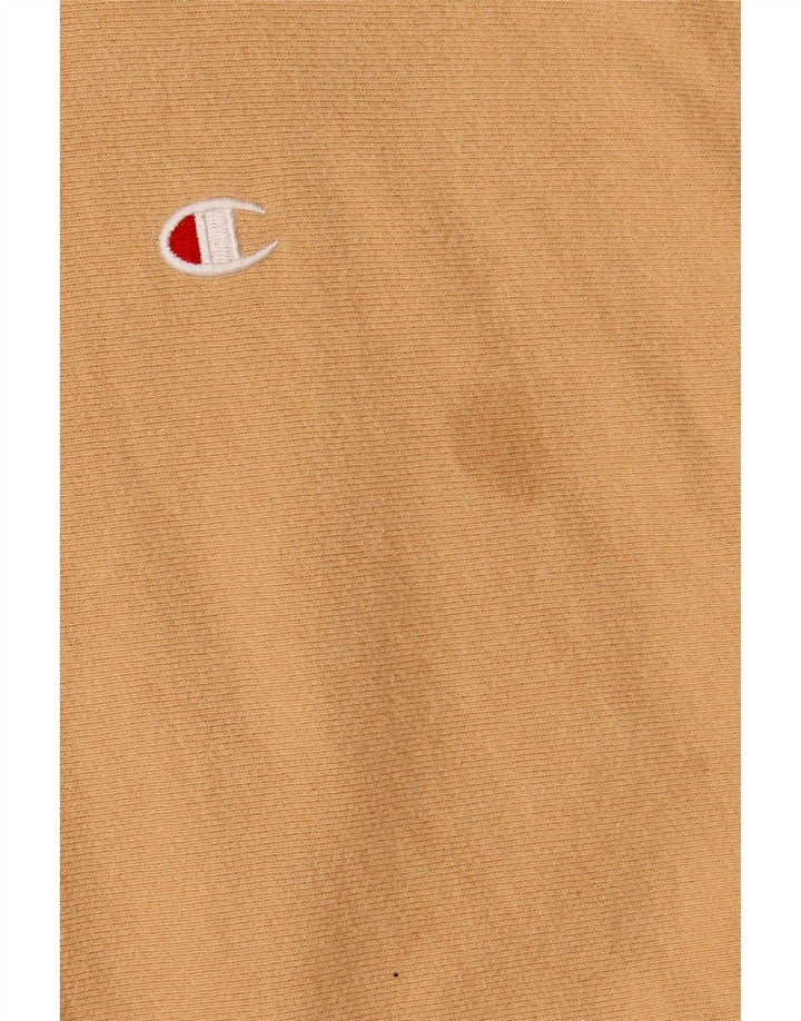 Felpa con cappuccio da uomo Champion in cotone beige medio