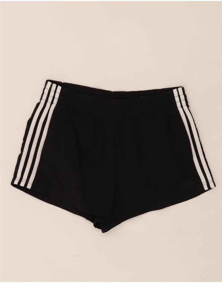 Pantaloncini sportivi Adidas da donna UK 8/10 Small Nero Poliammide