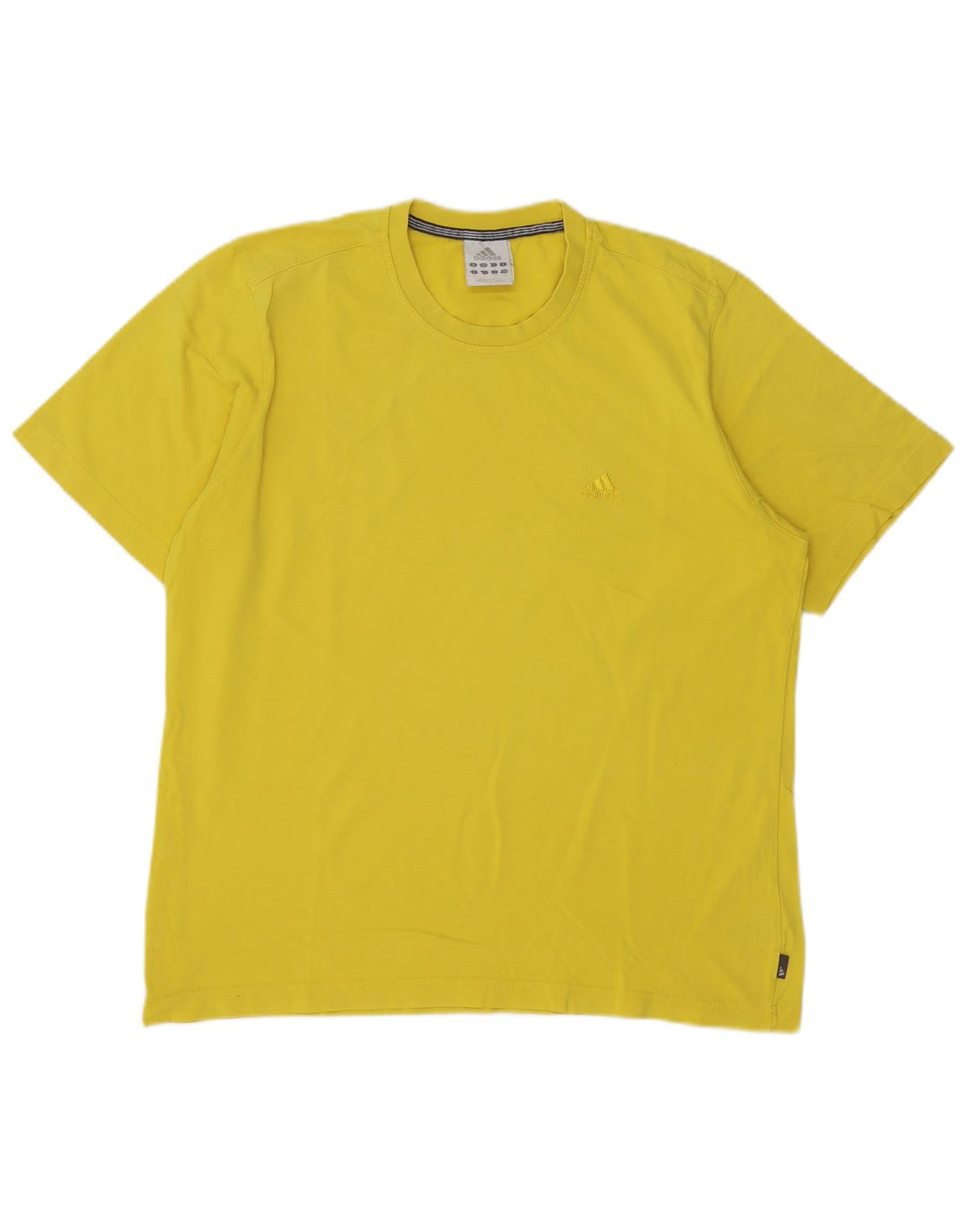 Maglietta Adidas da uomo Top Large in cotone giallo