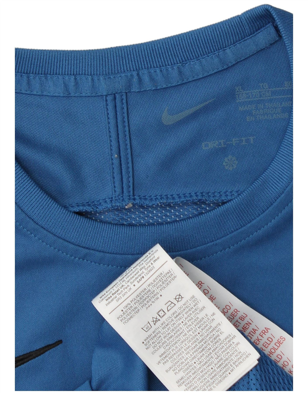 T-shirt NIKE da ragazzo Dri Fit Top 13-14 anni XL blu poliestere sportivo