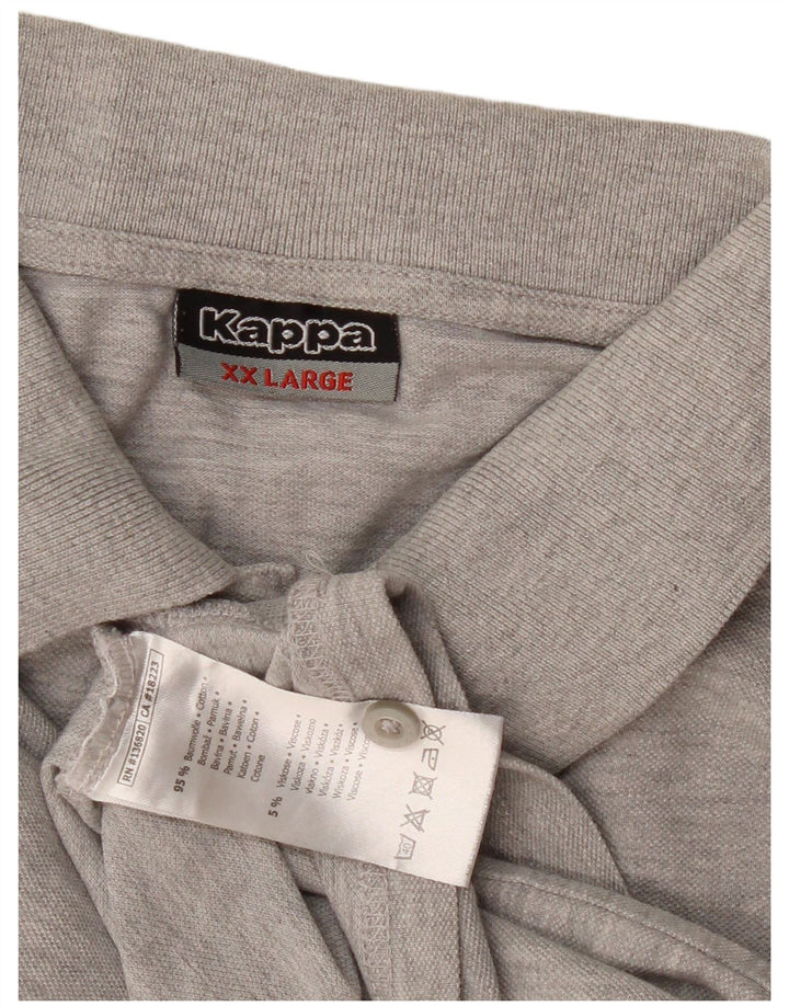 Polo Kappa Uomo 2XL Cotone Grigio