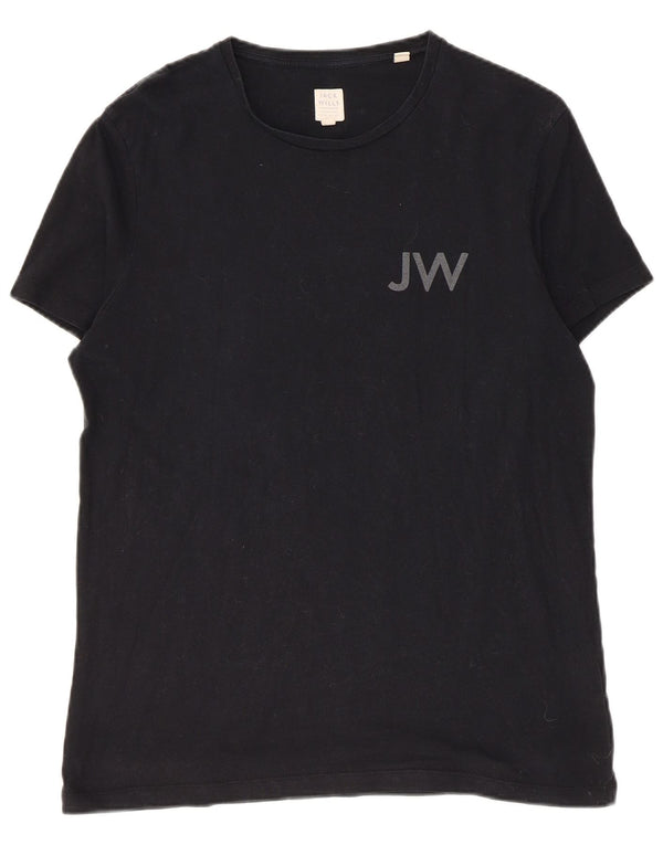 T-shirt grafica da uomo Jack Wills Top piccola in cotone nero