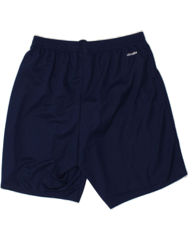 ADIDAS Mens Climalite Sport Shorts Medium  Navy Blue Polyester Vintage Adidas and Second-Hand Adidas from Messina Hembry 