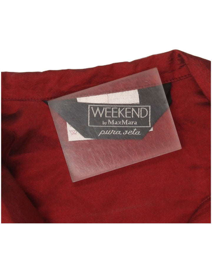 Camicetta da donna a maniche corte da weekend Max Mara IT 42 Bordeaux medio
