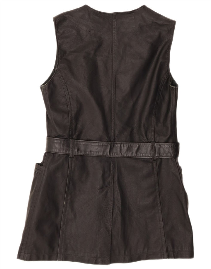Gilet in Pelle Donna Oltremoda IT 42 Medio Pelle Nero