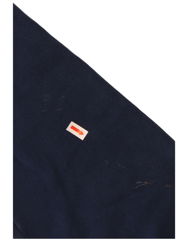 Felpa con cappuccio da uomo UNDER ARMOUR grande in cotone blu navy