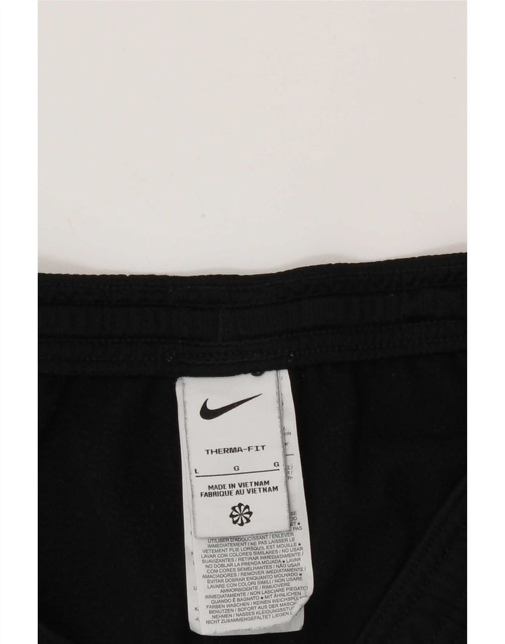 Pantaloni da tuta Nike Therma-Fit da uomo, grandi, in poliestere nero