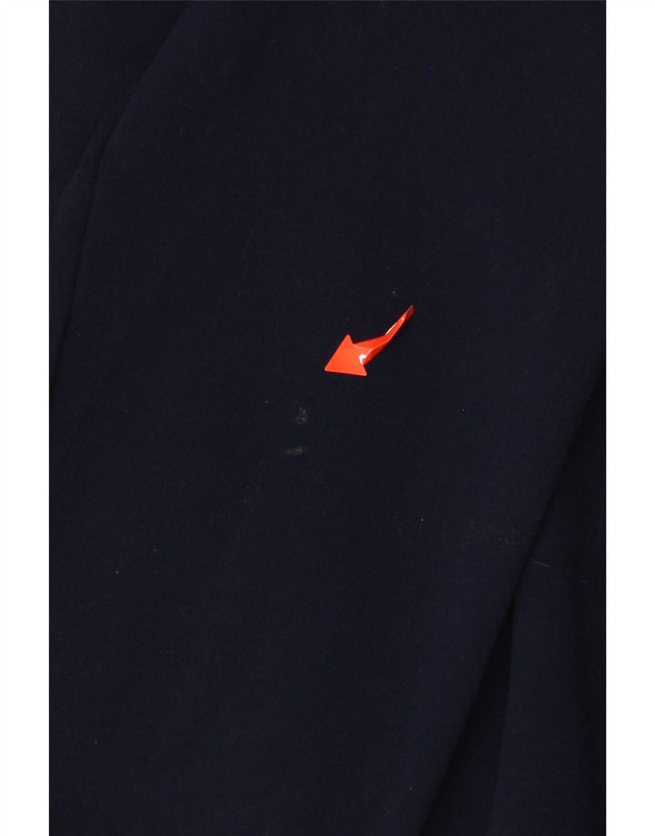 GRIFONI Felpa da Uomo con Zip Collo Maglione IT 48 Small Blu Navy Colourblock