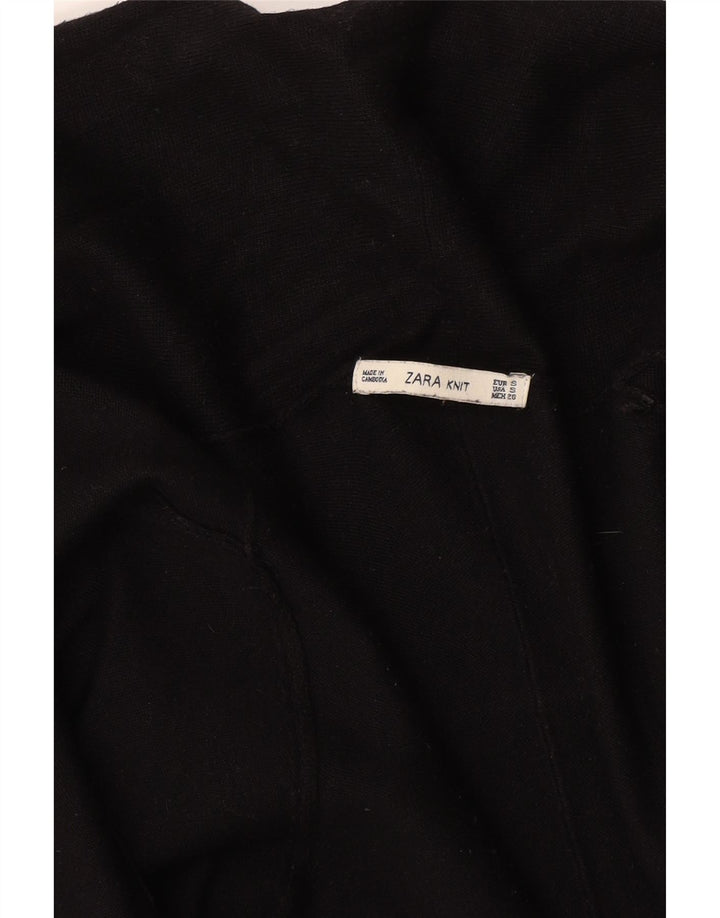 Maglione cardigan aperto da donna Zara UK 8 piccolo nero