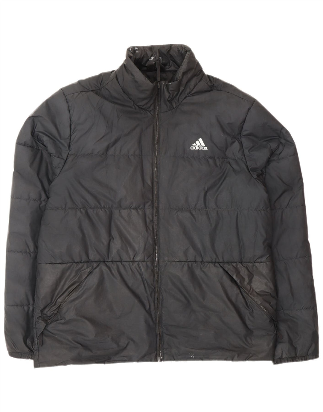 Giacca imbottita da uomo ADIDAS UK 40 grande poliestere nero