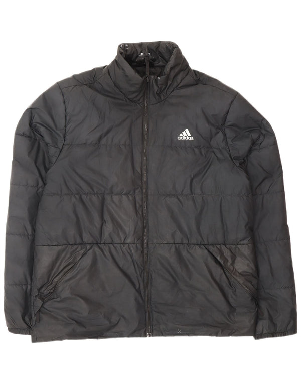 Giacca imbottita da uomo ADIDAS UK 40 grande poliestere nero